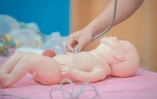 medical students training with hands-on training