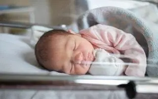 newborn baby in hospital
